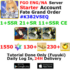 [ENG/NA][INST] FGO / Fate Grand Order Starter Account 1+SSR 130+Tix 1550+SQ #K38 picture