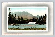 Banff-Alberta, Scenic Bow River Falls, Antique Souvenir Vintage Postcard picture