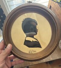 Framed Silhouette Picture Of Boy Vintage Disneyland picture