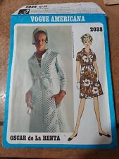 Vintage Vogue Americana 2038 Oscar De La Renta Fancy Dress Pattern Sz 14 picture
