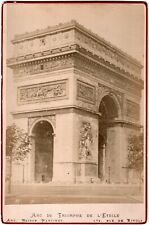 Paris.Arc de Triomphe de l'Etoile.Cabinet Card Card.Albuminated Photo An.Martinet picture