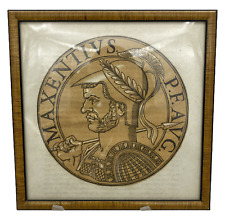 Vintage Portrait of Roman Emperor Maxentius , Goltzius, Framed picture
