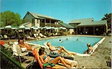 Harbor House Nantucket Island Ma Histoic Swimming Pool Bathing Suit Postcard picture