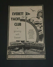 Everett Yacht Club Washington State 1968 Original Newspaper Ad picture