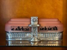 Vintage Retro Sarsaprilla Art Deco Diner Frosted Slip Shade Glass 16