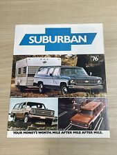 1976 Chevrolet Chevy Suburban Vintage Sales Brochure Catalog picture