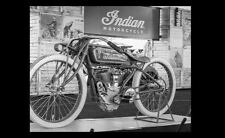 Vintage Indian Motorcycle PHOTO 1936 Bike on Display Dealership picture