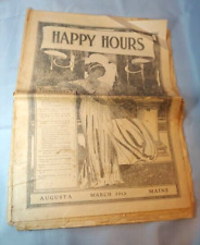 March 1913 Augusta Maine Happy Hour Newspaper News Ads Articles picture