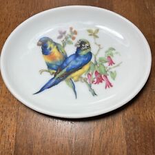 Parrot Vintage Trinket Dish Gerold Porzellan Baverian Hand Painted picture