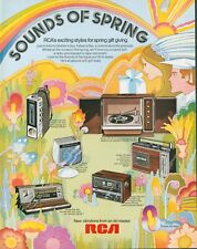 1971 RCA Phonograph Sounds Spring 60s Vibe Radio Tape Player Vtg Print Ad L27 picture