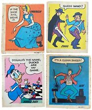 4- Vintage Wonder Bread Stickers Zorro Cinderella Donald Duck 1970s picture