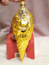 House of Ivana Woman / Angel -  European Glass Ornament Collection Gold 1996 picture