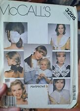 1980s Miss/ Girls Collars and Hair Bows Marti Michell McCall's 3205 VTG UNCUT picture