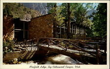 Maxfield Lodge Big Cottonwood Canyon Utah ~ 1950-60s vintage postcard picture