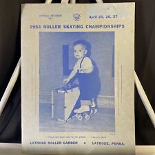 1954 Roller Skating Championships Program. Latrobe Pa picture