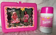 Vintage Barbie Flying Pretty Butterfly  Lunchbox W/thermos Mattel 1997 picture