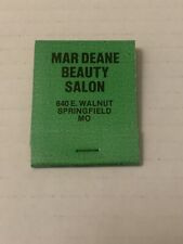 Vintage Mar Dean Matchbook Beauty Salon Full Unstruck Souvenir Missouri Ad picture