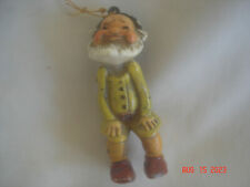 CUTE Vtg. RESIN / PLASTIC SMALL TROLL CHRISTMAS ORNAMENT picture