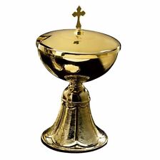 High Quality Brass Ciborium with Cross Cover, Communion and Church Supplies picture