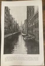 Book Clipping Photo Warehouses In Old Amsterdam 1915 picture