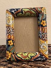 Talavera Mexican Pottery Photo Frame 4x6 picture