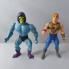 Masters Of The Universe MOTU He-man Skeletor She-Ra Bow 1984 2 Action Figure Lot picture