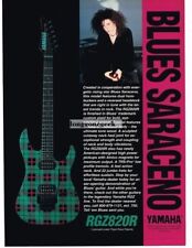 1994 Yamaha Plaid Electric Guitar Blues Saraceno Vintage Print Ad picture