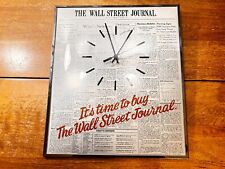 Rare Vintage Wall Street Journal Advertising Retailer Wall Clock picture