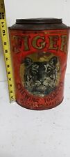 Vintage Tiger Chewing Tobacco Tin 5 Cent picture