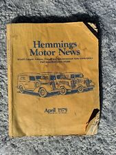 Vintage Hemmings Motor News Antique Auto Marketplace April 1979 Magazine picture