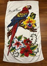 Vintage Sherry 1983 Parrot Puerto Rico Large Beach Towel picture