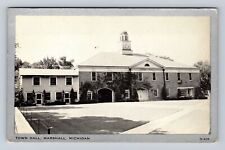 Marshall MI-Michigan, Town Hall, Antique Vintage Souvenir Postcard picture