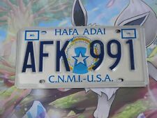 Northern Mariana Islands License Plate AFK 991 CNMI USA Pacific Ocean Island picture