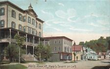 Wells River Vermont VT Hale's Tavern on Left Posted 1907 Postcard picture