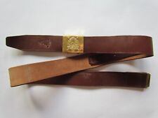 Romania - original army leather belt for a waist 73-107 cm. picture