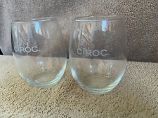 2 Ciroc Vodka  Cocktail Alcohol Beverage Glasses picture