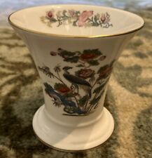 Wedgwood Bone China Kutani Crane 3 1/2” Vase Made In England picture
