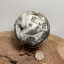 Beautiful Druzy Quartz “Sphalerite” Sphere 440 Grams picture