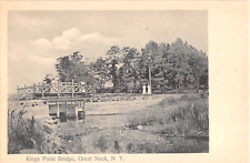 c.1905 Kings Point Bridge Great Neck LI NY post card picture