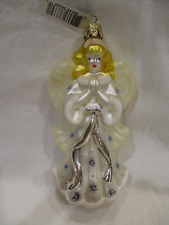Vintage Blown Glass Angel Ornament Midwest Cannon Falls Germany Xmas Tag picture
