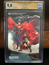 Superman & Robin Special #1 (Sarmento Variant Cover) signed by Peter Tomasi 9.8 picture