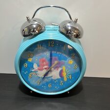 VTG Care Bears Jumbo Quartz Alarm Clock Dual Blue 2005 Tested Works ICONIC Youth picture