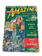 AMAZING STORIES QUARTERLY WINTER 1949-SPICY-GOOD GIRL ART-ROG PHILLIPS-SHAVER-vg picture