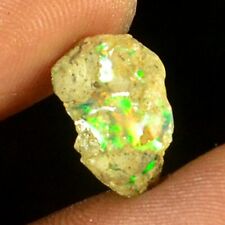 100%Natural Ethiopian Crystal Black Opal Play Of Color Rough Specimen 2.20Ct picture