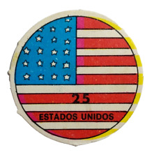 Vintage Circa 1960's United States of America Flag Card USA Rare in Spanish #25 picture