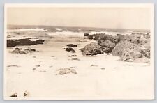 RPPC Beach in Carmel California Posted 1931 Real Photo Postcard picture