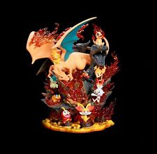 Pokemon Fire Type Family with LED Resin Statue picture