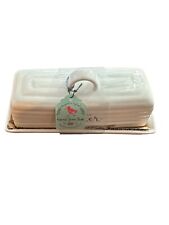 New Harvest Green Studio 9x5  Ceramic Butter Dish Smoke And Pet Free Environment picture