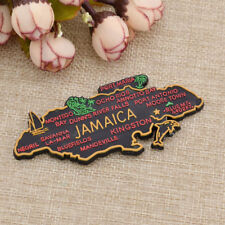 Vintage Jamaica's Map Sharped Fridge Magnet Magnet Sticker Home Decor Gift 3D picture