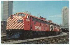 CP Rail Railroad Train Engine Locomotive 1403 Postcard Montreal Station picture